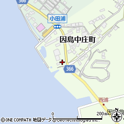 広島県尾道市因島中庄町2107周辺の地図