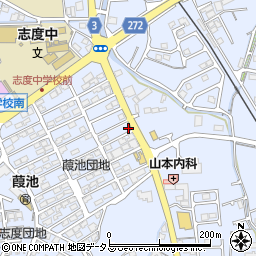 香川県さぬき市志度2214-42周辺の地図