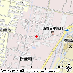 香川県高松市松並町617-1周辺の地図