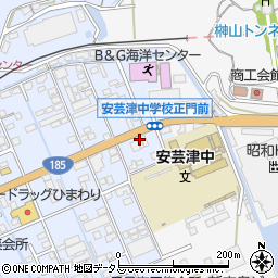 中国新聞安芸津販売所周辺の地図