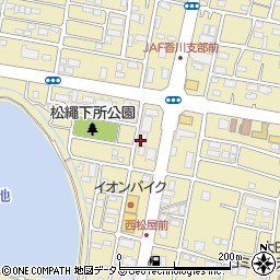理容プラージュ高松店周辺の地図