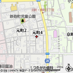 香川県坂出市元町4丁目周辺の地図