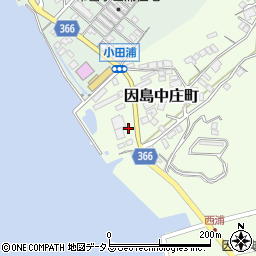 広島県尾道市因島中庄町2108周辺の地図