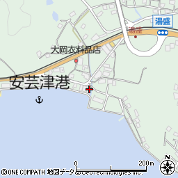 広島県東広島市安芸津町木谷110周辺の地図