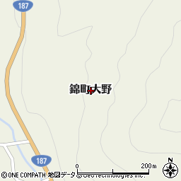 山口県岩国市錦町大野周辺の地図