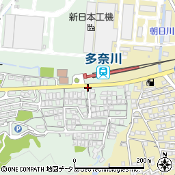 多奈川駅前周辺の地図