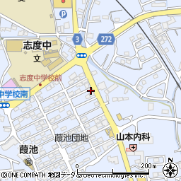 香川県さぬき市志度2214-50周辺の地図