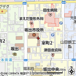 坂出市役所建設経済部　都市整備課周辺の地図