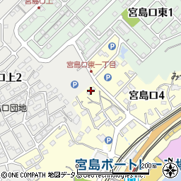 ライオンズマンション宮島口周辺の地図