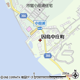 広島県尾道市因島中庄町2117-3周辺の地図