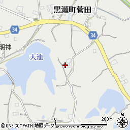 広島県東広島市黒瀬町菅田632周辺の地図
