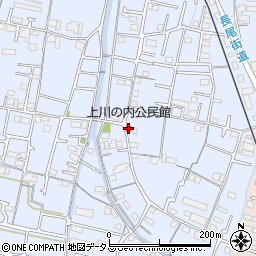 上川の内公民館周辺の地図