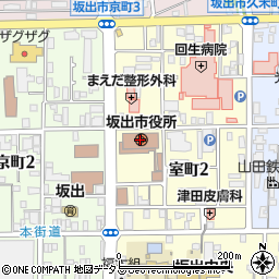 坂出市役所　議会事務局周辺の地図