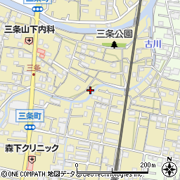 香川県高松市三条町407-13周辺の地図