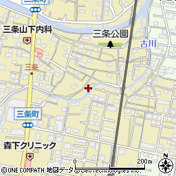 香川県高松市三条町407-14周辺の地図