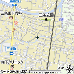 香川県高松市三条町407-20周辺の地図