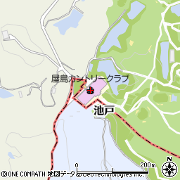 屋島カントリークラブ周辺の地図