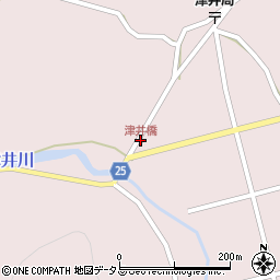 津井橋周辺の地図