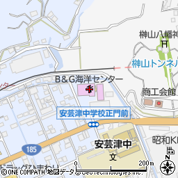 東広島市安芸津Ｂ＆Ｇ海洋センター周辺の地図