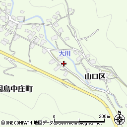 広島県尾道市因島中庄町山口区甲周辺の地図