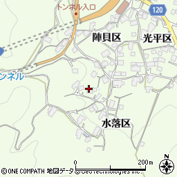 広島県尾道市因島中庄町水落区周辺の地図