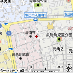 角谷陶器店周辺の地図
