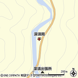 深須郵便局周辺の地図