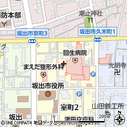 香川県坂出市室町3丁目周辺の地図