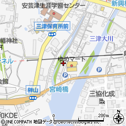 広島県東広島市安芸津町三津4397周辺の地図