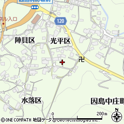 広島県尾道市因島中庄町1399-1周辺の地図