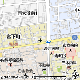 三木内科胃腸科医院周辺の地図