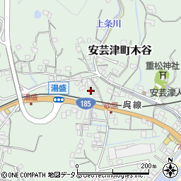広島県東広島市安芸津町木谷351周辺の地図