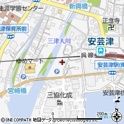 広島県東広島市安芸津町三津4232-30周辺の地図