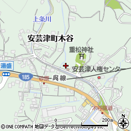 広島県東広島市安芸津町木谷416周辺の地図