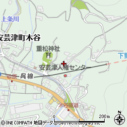 広島県東広島市安芸津町木谷103周辺の地図
