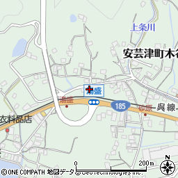 広島県東広島市安芸津町木谷303-4周辺の地図