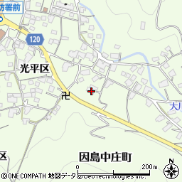 広島県尾道市因島中庄町1214-4周辺の地図