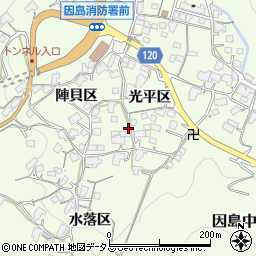 広島県尾道市因島中庄町1672-2周辺の地図