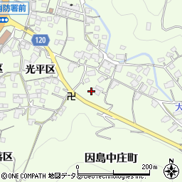 広島県尾道市因島中庄町山口区1214周辺の地図