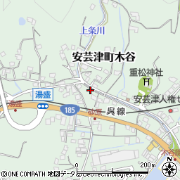 広島県東広島市安芸津町木谷372周辺の地図