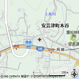 広島県東広島市安芸津町木谷361周辺の地図