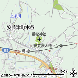 広島県東広島市安芸津町木谷415周辺の地図
