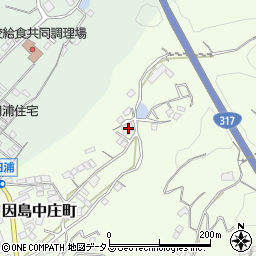 広島県尾道市因島中庄町2146-1周辺の地図