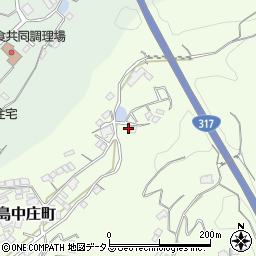 広島県尾道市因島中庄町2258周辺の地図