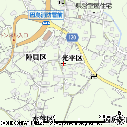 広島県尾道市因島中庄町1364-2周辺の地図