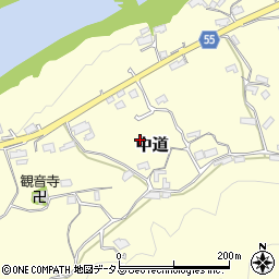 和歌山県橋本市中道周辺の地図
