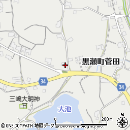 広島県東広島市黒瀬町菅田255周辺の地図