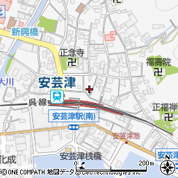 広島県東広島市安芸津町三津4196周辺の地図