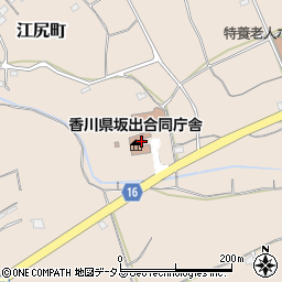 香川県中讃土木事務所　総務課工事執行周辺の地図
