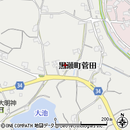広島県東広島市黒瀬町菅田243周辺の地図